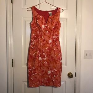 André Olivier Coral Print Dress